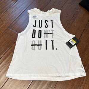NWT Nike “Just Don’t Quit” Dri-Fit Tank Top